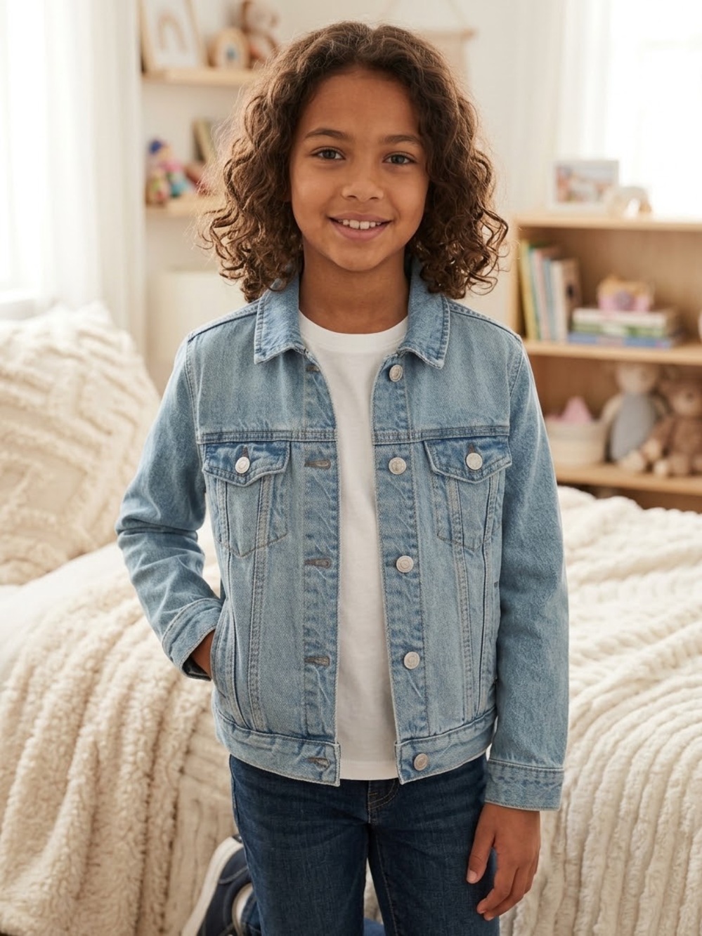 GAP Light Blue Denim Jacket for Kids & a Mystery Gift Box!